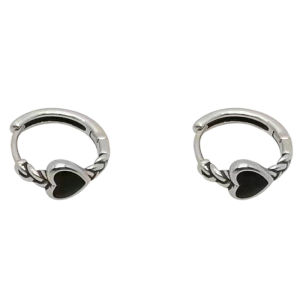 Minwen 4PCS Stainless Steel Hoop Earrings Cool Daily Wear Jewelry Accessories