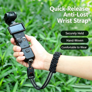 Wrist strap Anti-Lost weave with Screw for DJI Osmo Pocket 4 Hand-Woven Camera Accessories for Osmo Pocket 4 Quick Release Rope Belt