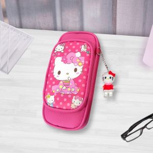 < 9901 > Pencil Case Kotak Pensel Sanrio Kitty Collection / Cute Design Kitty Kuromi Girl Kanak-Kanak Cartoon Stationery