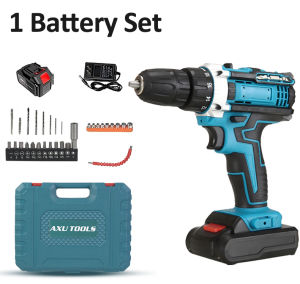 36V Cordless Rechargeable Electric Drill Heavy Duty Brushless Electric Drill Tapping Cordless Impact Drill Metal Ratchet Chuck Electric Hand Drill Household Electric Screwdriver Auto repair Electric impact Driver Tools