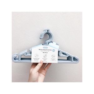 Mắc áo Hara 184 Inochi (Lốc 10 Cái) móc quần áo nhựa nguyên sinh (Tùy chọn màu)