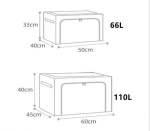 "Local Stock" Transparent Foldable Storage Box Dust-proof Thickened wardrobe storage /wardrobe organizer stackable storage tool