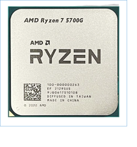 AMD RYZEN 7 5700G/3.8GHZ/8CORE/16THD/16MB/AM4 OEM TRAY TYPE