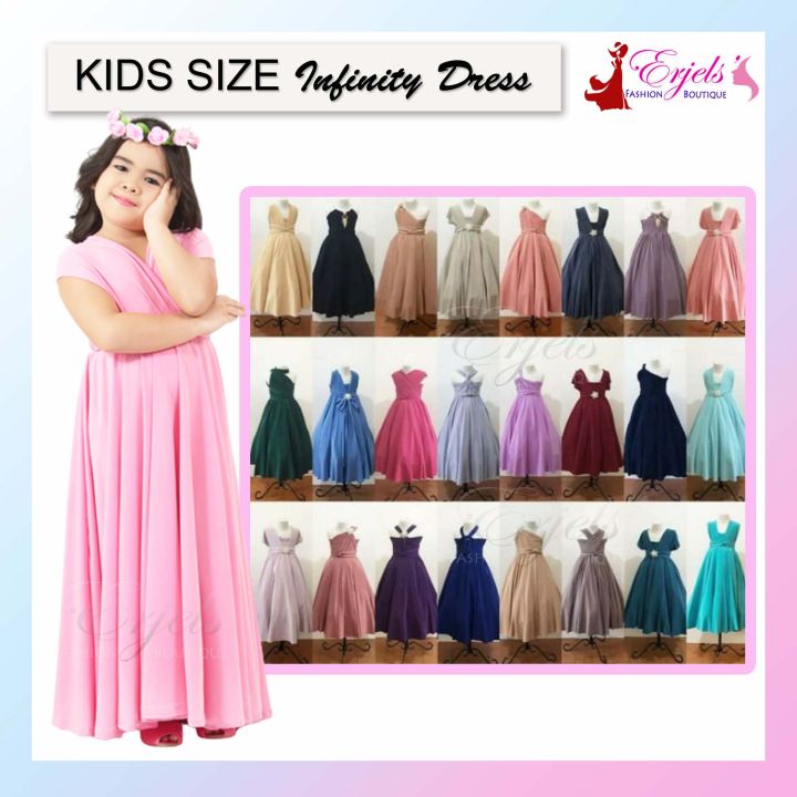 KIDS Size Infinity Dress With Tube With Sizes 1 12 yrs old Lazada PH