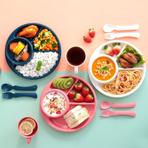 Peralatan Makan Sendok dan Garpu untuk Mangkuk Piring Anak: Gaya Sederhana
