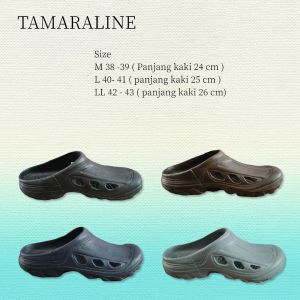 Sandal Selop Karet Pria  Anti Licin Anti Air Tebal Nyaman Dipakai Harian – Slip on Casual Tamara Line 177