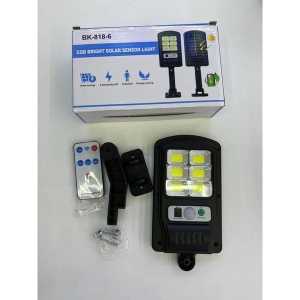 Lampu led teras rumah BK-818-6 50 W dengan keunggulan Sensor Gerak + Remote COB dan menggunakan tenaga surya