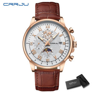 CURREN Jam Tangan Pria Chronograph Tahan Air Kuarsa Kulit Mewah Merek Top Analog Sport Militer Olahraga G Shock  8324