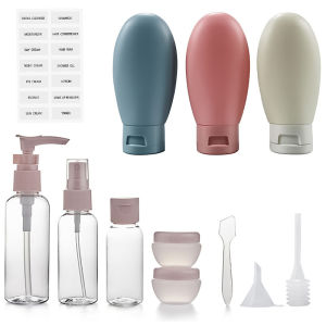 【In stock】 Travel packed bottle 11pcs laundry supplies travel container set and carry convenient hygiene