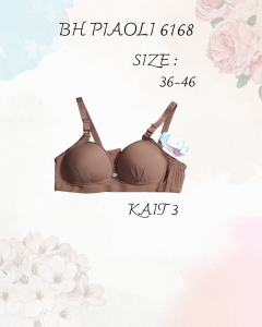 BH Piaoli Cup Besar | BH Wanita Kait 3 | Lembut | Jumbo | Big Size | Model Kerut | Import