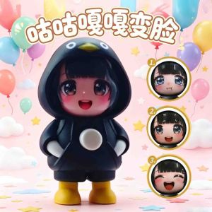 Ocshean  Móc khóa tượng mô hình đồ chơi khuôn mặt dễ thương với khuôn mặt và thiết kế vui nhộn biểu cảm