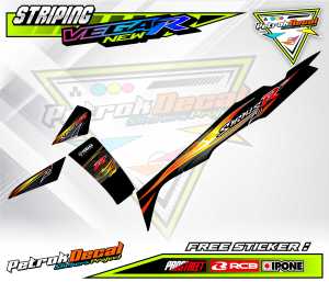 TRIPING VARIASI YAMAHA VEGA R NEW / STICKER LIST VARIASI MOTOR YAMAHA VEGA R BARU