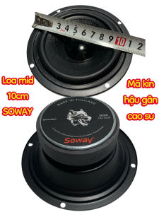Loa mid 10cm SOWAY - hàng thái - phi 70 côn 31 gân cao su
