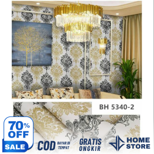BISA COD-Wallpaper Stiker Dinding 45cm x 5m Motif Dan Karakter Premium Quality Stiker Motif Batik