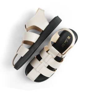 Sendal Slop Tali Wanita Jumbo 35-45 / Sandal Flat Tebal 25 cm / Platform Bigsize
