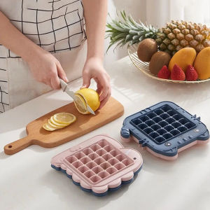 Khuôn Làm Kem 4 Que - Khay Kem Que 4 Ngăn Có Nắp Đậy Kín Giúp Ngăn Nước Và Mùi Tiện Dụng Tại Nhà
