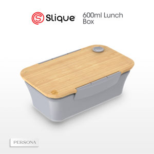 SLIQUE Persona Lunch box with PP Spork Included | Compartment 600ml BPA-Free Meal Box Food Container Bento Box Leakproof