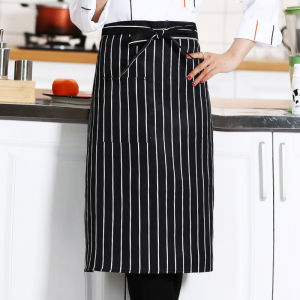 Chef Apron Ready Stock Half Apron Hotel Chef Apron Cafe Cooking Western Restaurant Waiter Work Apron Home Kitchen Living Apron Stain Proof