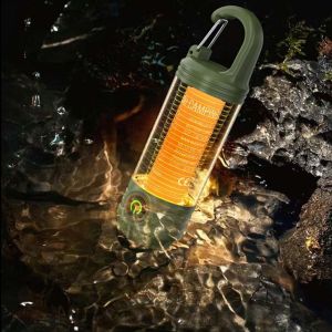 GOXBERK Lightweight LED Small Flashlight Rechargeable Portable Key Chain Flash Lights Multi-functional Handheld Mini Pocket Flashlight Hiking
