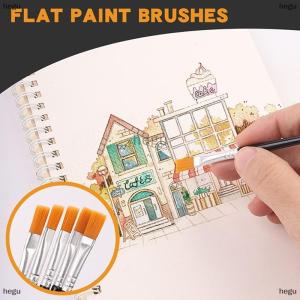 [COD] hegu แปรงทาสี50ชิ้นสำหรับงานจิตรกรรมศิลปะงานฝีมือและงานฝีมืออุปกรณ์สำหรับทาสีเส้นตะขออเนกประสงค์
