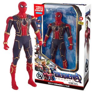 15cm New Movie Marvel Avengers 4 Light Ironman Spider Man Thanos Action Figures Super Hero PVC Model Toys Boys Gift