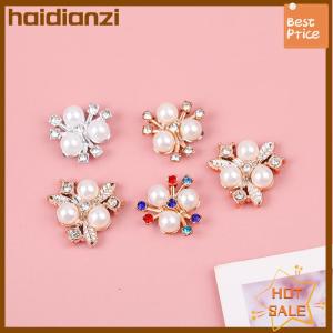 haidianzi 10 chiếc kẹp tóc pha lê lấp lánh đính đá hoa ngọc trai thủ công tự làm