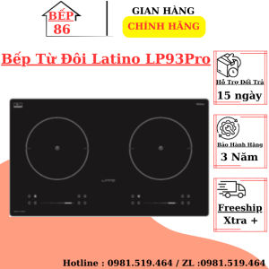Bếp từ đôi LATINO LP93PRO | Tính năng sôi liu riu thông minh | Viền bo kim loại | Bảo hành 3 năm chính hãng