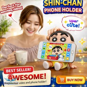 Holder HP Sinchan Dudukan Penyangga Hape Ponsel Tablet Pajangan Meja Crayon Shincan Handphone Stand Mobile Phone Holder