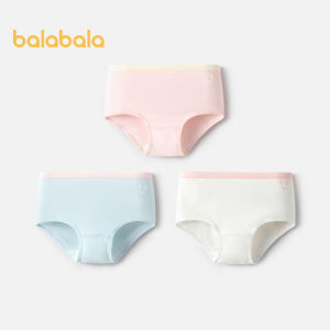 Balabala ChildrenS Underwear Cotton Square 2024 Boys And Girls Four Corner Shorts Small Children Cute No Pp Clamping Skin Friendly Three Pack.