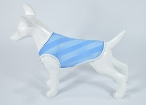 Áo ba lỗ vải lưới kẻ thoáng khí mùa hè cho chó to lớn và vừa - Đen Ta Pet shop