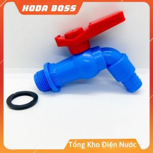Vòi Xả Nước & Tay Gạt Khóa Gạt - Có Đầu Nối Dễ Gắn Dây Dẫn Nước - Chất Liệu Nhựa Ren 21 27 Thông Dụng