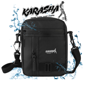 Tas selempang slingbag bahu hitam pria dewasa distro casual trendy keren distro waerproof