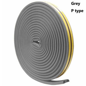 【COD&Ready Stock】5/10 เมตร D / E / P / I ประเภทกาวตนเองประตูและหน้าต่างซีลแถบโฟมระบายอากาศกำจัดฝุ่นกันเสียงชนกันเทป