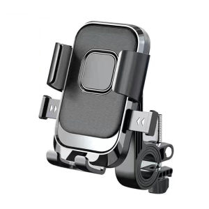 Motorcycle Phone Holder Bicycle Ride Navigation Stand 360 Degree Rotation Mirror Mount Bracket