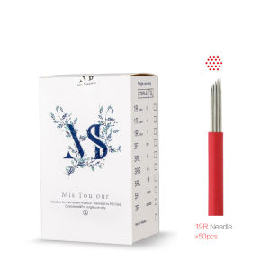 50pcs/box Manual Embroidery Blades 1R 3RL 3RS 7RS 19R 21RS 40RS Round Microblading Blades For Permanent Makeup