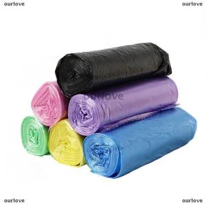 [COD] ourlove 5ม้วน1แพ็ค100ชิ้นถุงขยะใช้แล้วทิ้งสำหรับใช้ในครัวเรือนถุงขยะทำความสะอาดถุงพลาสติกถุงขยะ