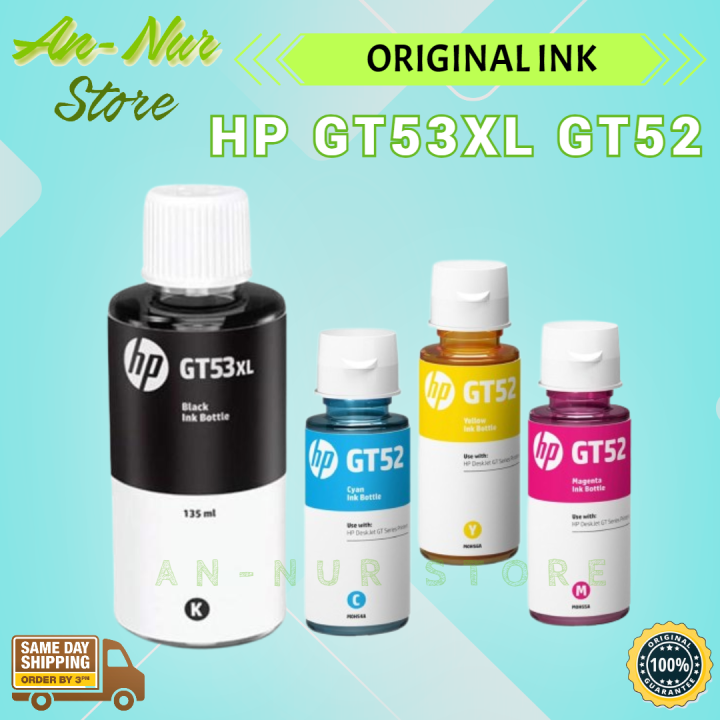 HP GT51XL GT53XL GT52 Original Ink 4C Bulk Set For HP GT5810/GT5820/HP