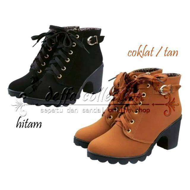 Sepatu boots wanita on sale h&m