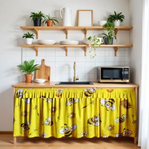 Berkah Saluyu - Gorden Kolong/Korden Kolong/Gorden Kolong Dapur/Motif Minimalis