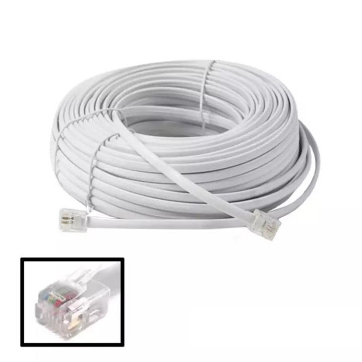 IDEAL1 RJ11 Cable Telephone Line Wire Four-core Finished Telephone Line ...