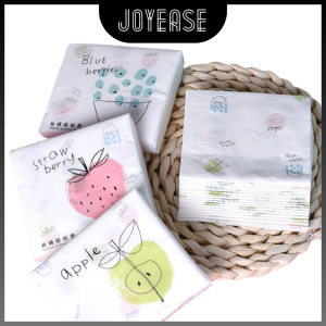 120/180pcs 3/6pack Fruit/Cactus Mini Colorful Printed Tissue Pouch Portable Handkerchief Paper