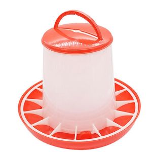 JNFGTV Plastic Reusable Handle Water Chicken with Lid Feed Bucket Farm Supplies Feeders Poultry Tool