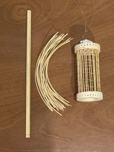(Xưởng HCM) Đèn Lồng Trung Thu Mây Tre Mẫu Quả Cầu Ánh Sáng Vàng