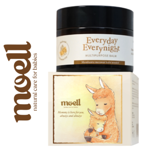 [BPOM] MOELL Multipurpose Balm 30gr - Everyday Everynight Multipurpose Balm - Natural Organic - Mengatasi Segala Permasalahan Kulit Bayi (Baby Cream / Pelembab Wajah & Badan) Original