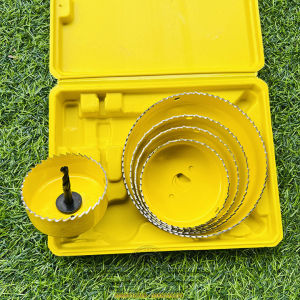 Bộ Mũi Khoét Lỗ Tròn Gỗ Nhôm Sắt Mỏng Thạch Cao Khoét Nhựa