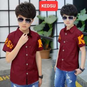 hem kids 329 kemeja anak laki laki umur 3-12th/cod