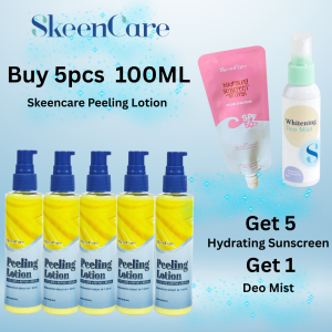 Skeencare Peeling Lotion Extra Strength - Buy Bundle of 5pcs Get Free 1 Deo Mist Spray10g Hydrating Sunscreen