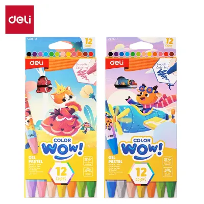 Deli 12/18/24 Colors Colorwow Hex Bar Oil Painting Stick EC228