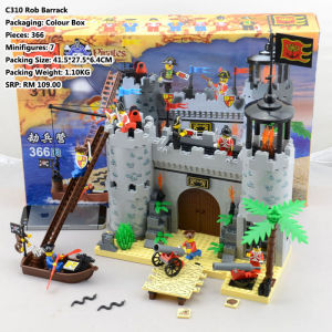 Enlighten Brick Classis Pirates Warship Model Building Block Toy LEGO Compatible Pirate Toy Brick Best Gift for boy Collection Toys