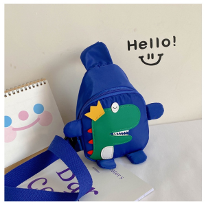 Cute Fashion Versatile Bag for Kids Mini Dinosaur Cartoon Baby Cross-body Chest Bag One Shoulder Bag Messenger Bag